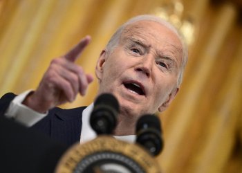 US President Joe Biden speaks during a reception honoring Women's History Month at the White House / ©AFP