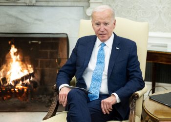 US President Joe Biden speaks during a meeting with Italian Prime Minister Giorgia Meloni in the Oval Office of the White House on March 1, 2024 / ©AFP