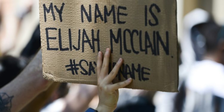 A campaign for an investigation into Elijah McClain's death gathered pace in the wake of the murder by police of George Floyd . ©AFP