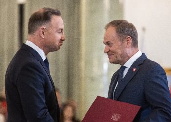 Poland's President Andrzej Duda and Prime Minister Donald Tusk have a tense relationship / ©AFP