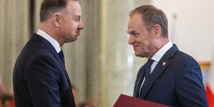 Poland's President Andrzej Duda and Prime Minister Donald Tusk have a tense relationship / ©AFP