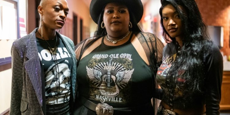 Chapel Hart -- Trea Swindle, Danica Hart and Devynn Hart -- is one of many Black country acts trying to change the narrative in Nashville. ©AFP