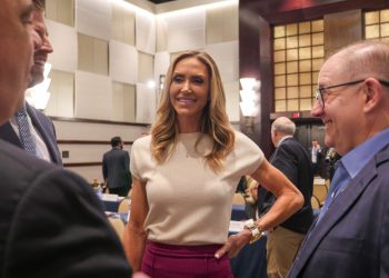 Lara Trump, daughter-in-law of Donald Trump, attends the Republican National Committee (RNC) Spring meeting -- it elected her co-chair / ©AFP