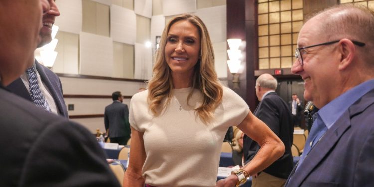 Lara Trump, daughter-in-law of Donald Trump, attends the Republican National Committee (RNC) Spring meeting -- it elected her co-chair / ©AFP