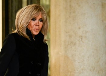 The French president's wife Brigitte Macron is taking legal action over the claims. ©AFP