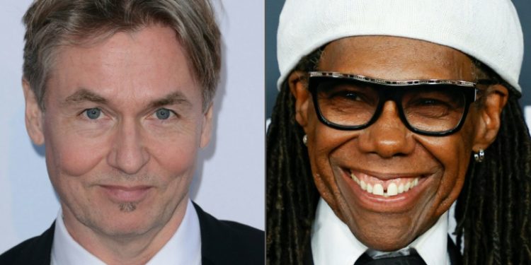 Finnish conductor and composer Esa-Pekka Salonen (L) and US disco legend Nile Rodgers. ©AFP