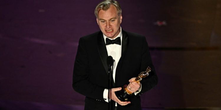 Christopher Nolan won the Oscar for best director for 'Oppenheimer'. ©AFP