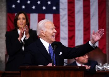 Feisty and aggressive, President Joe Biden mounted vigorous attacks on his predecessor and likely 2024 campaign rival Donald Trump, in a defiant State of the Union speech  / ©AFP