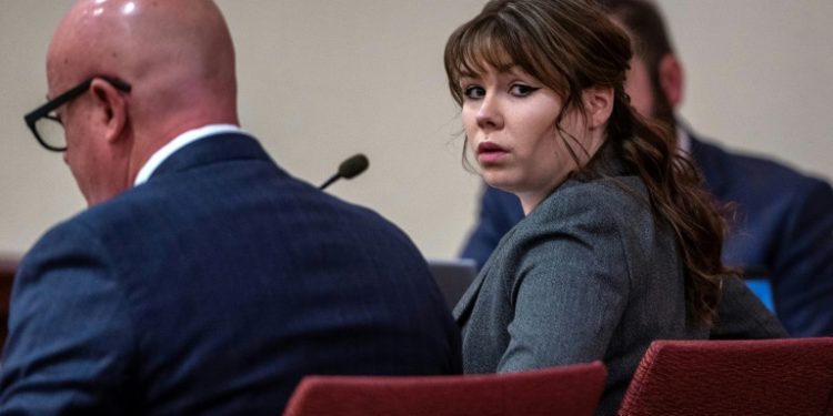 Hannah Gutierrez is on trial for involuntary manslaughter over the deadly shooting of Halyna Hutchins on the set of 'Rust,' a budget Western movie where she was the armorer. ©AFP