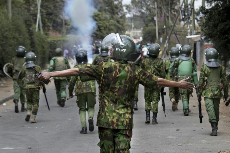 Kenyan police have been accused of using sometimes lethal force against civilians. ©AFP