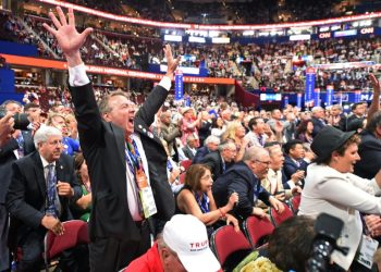 Party delegates, like those seen here during the Republican National Convention in 2016, play a critical role in US politics, formally nominating a party's preferred presidential candidate ahead of the general election. ©AFP