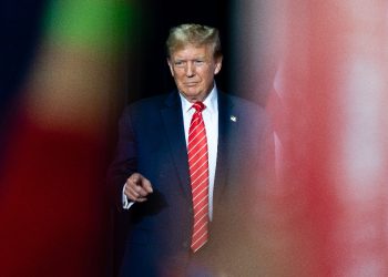 Former US President Donald Trump arrives for a campaign event in Rome, Georgia, on March 9, 2024 / ©AFP