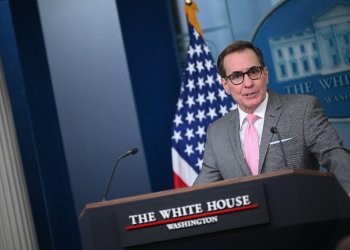 US National Security Council spokesman John Kirby briefs reporters at the White House on March 22, 2024 / ©AFP