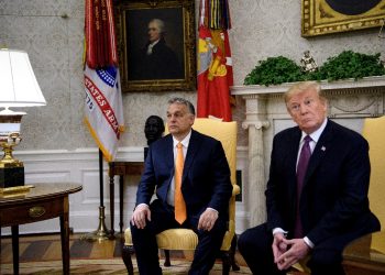 Hungary's Prime Minister Viktor Orban and US President Donald Trump meet at the White House in 2019 / ©AFP