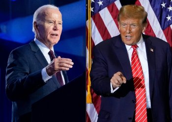 Joe Biden (left) is four years older than he was in 2020 -- and Donald Trump has picked up four indictments / ©AFP