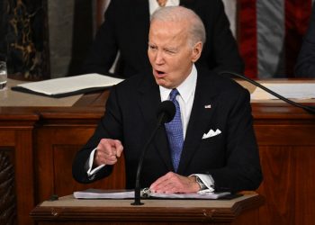 US President Joe Biden delivers the State of the Union address, opening with an attack on Donald Trump / ©AFP