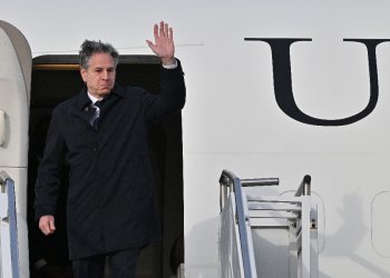 Blinken landed Sunday afternoon in South Korea / ©AFP