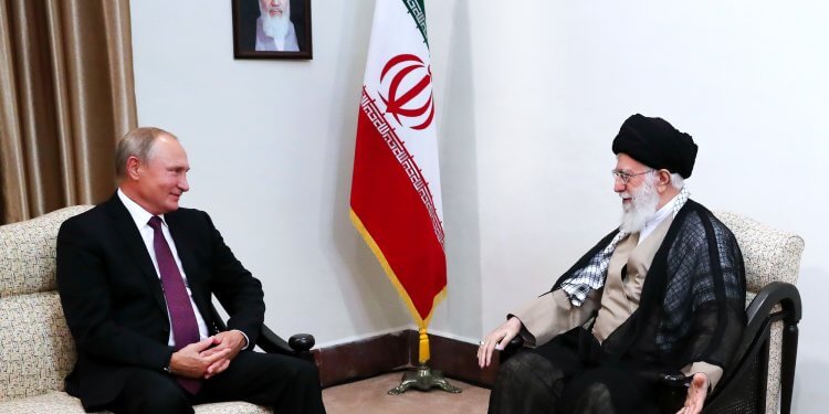 Vladimir Putin and Ali Khamenei