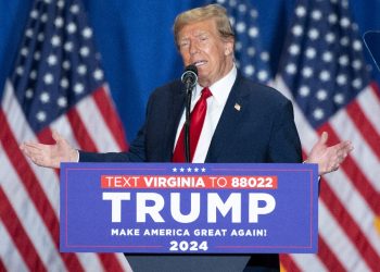 Republican presidential candidate Donald Trump speaks during a Get Out the Vote rally in Richmond, Virginia on March 2, 2024 / ©AFP