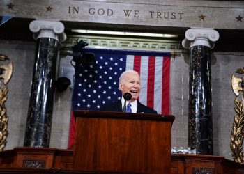 US President Joe Biden delivers his State of the Union address, in which he warned Israel that aid for Gaza cannot be used 'as a bargaining chip' / ©AFP