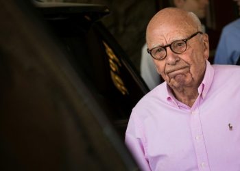 Rupert Murdoch photographed on July 10, 2018 in Sun Valley, Idaho. ©AFP