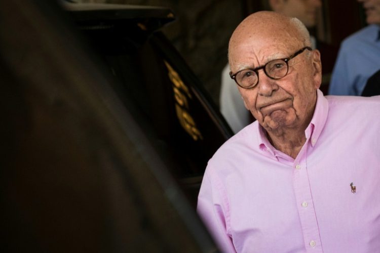 Rupert Murdoch photographed on July 10, 2018 in Sun Valley, Idaho. ©AFP