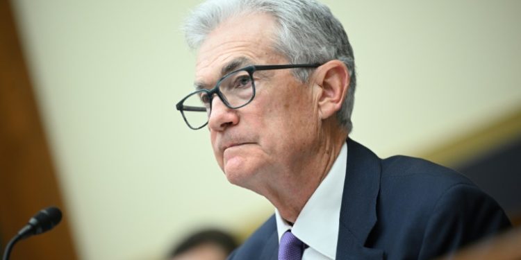 Powell said if current trends continue, the Fed "can and will" start cutting interest rates this year. ©AFP