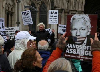 Washington indicted the WikiLeaks founder over its publication of hundreds of thousands of secret military and diplomatic files. ©AFP