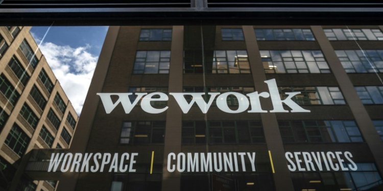 The pandemic exacerbated WeWork's woes as people avoided offices for fear of Covid-19. ©AFP