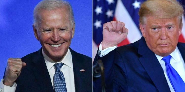 Joe Biden (L) and Donald Trump are winning big - but face more stringent challenges ahead / ©AFP