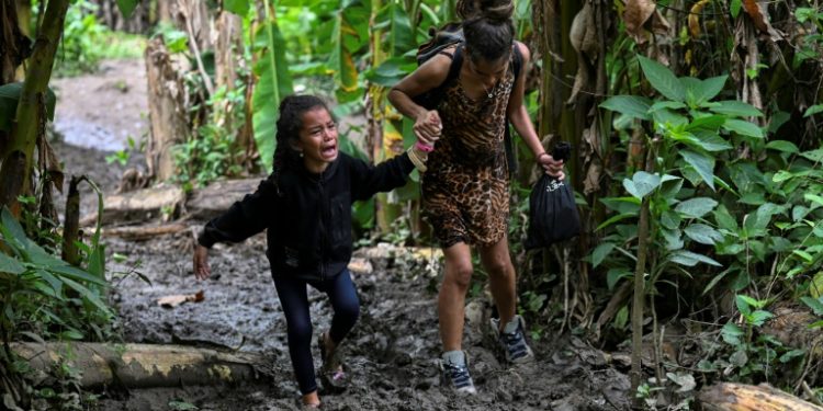 In 2023, a record 520,000 people crossed through the Darien, 120,000 of them children. ©AFP