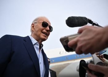 US President Joe Biden speaks to the press before boarding Air Force One at Joint Base Andrews  / ©AFP