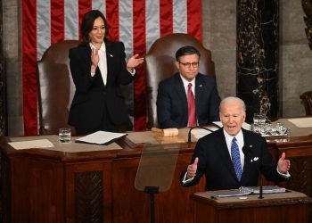 US President Joe Biden won praise from Democrats for his State of the Union speech / ©AFP