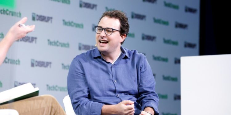 Anthropic Co-Founder & CEO Dario Amodei speaks onstage during TechCrunch Disrupt 2023 in San Francisco, California. ©AFP