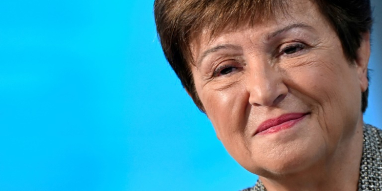 International Monetary Fund managing director Kristalina Georgieva said global growth is expected to be 'marginally stronger' than the IMF previously predicted. ©AFP