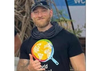 An undated picture provided by World Central Kitchen on April 3, 2024, shows US-Canadian Jacob Flickinger, Relief Team member of the US-based aid group, at an undisclosed location. ©AFP