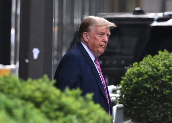 Former US president Donald Trump is wrapping up his first week in the New York criminal trial / ©AFP