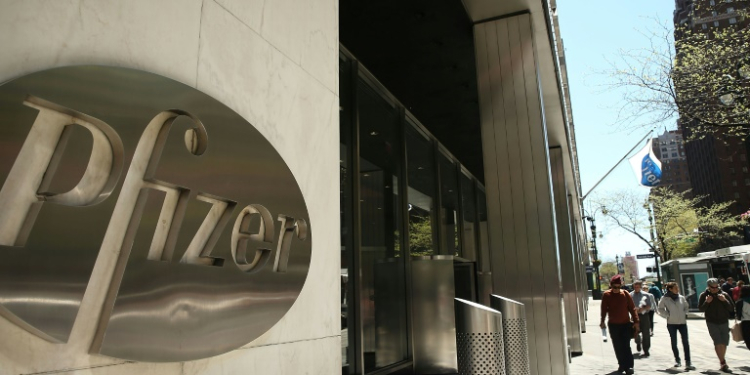 Pfizer's Beqvez, which is given as a single intravenous infusion, was shown in a clinical trial of 45 people to be better at preventing bleeding among adults with moderate to severe hemophilia B, compared to regular infusions of a protein that promotes clotting. ©AFP