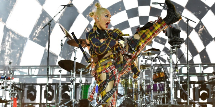 Gwen Stefani and No Doubt reunited for a marathon performance at Coachella. ©AFP