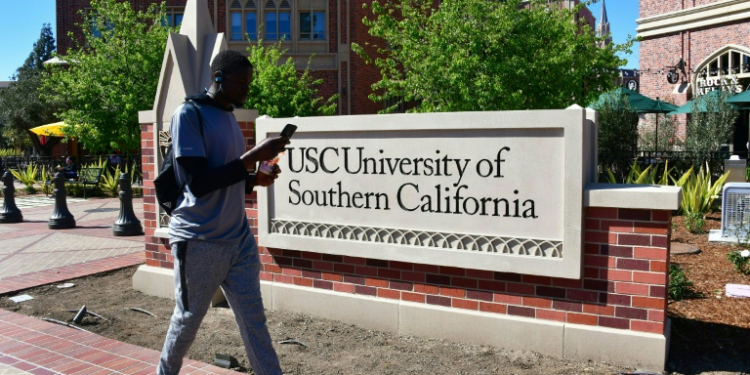 The University of Southern California (USC) in Los Angeles has become the latest US university to be embroiled in a row over the Israel-Hamas conflict. ©AFP