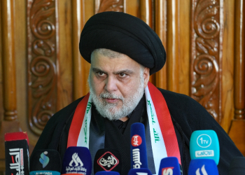 Iraqi cleric Moqtada Sadr, pictured at his home in the holy city of Najaf on July 20, 2023, retains a devoted following of millions among the country's majority Shiite Muslim population, and wields great influence over Iraqi politics / ©AFP