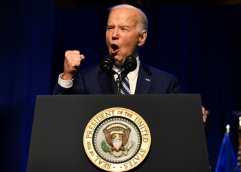 President Joe Biden talks about the US economy at the Milton J. Rubenstein Museum in Syracuse, New York, on April 25, 2024 / ©AFP