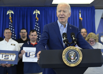 US President Joe Biden speaks during an event at the United Steelworkers Headquarters in Pittsburgh, Pennsylvania / ©AFP