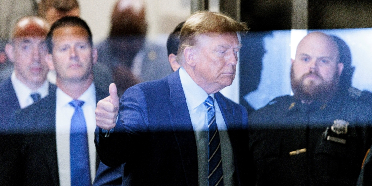 Donald Trump is the first former US president to face a criminal trial, and the pressure is high on defense attorneys and prosecutors to get a dozen jurors able to sit in judgment of him / ©AFP