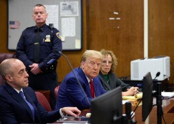 Trump will become the first former US president to go on criminal trial when the process to select the jury which will decide the case begins / ©AFP