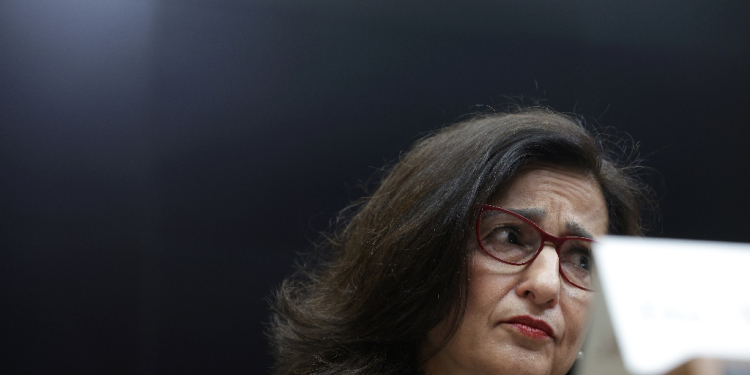 Nemat Minouche Shafik appeared before Congress in Washington on April 17, 2024  / ©AFP