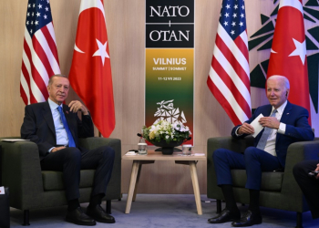 Erdogan and Biden last met at the NATO Summit in Vilnius in July 2023. ©AFP