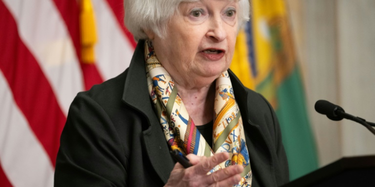 Treasury Secretary Janet Yellen said the United States is likely to impose fresh sanctions on Iran in the wake of the Islamic republic's direct attack on Israel. ©AFP