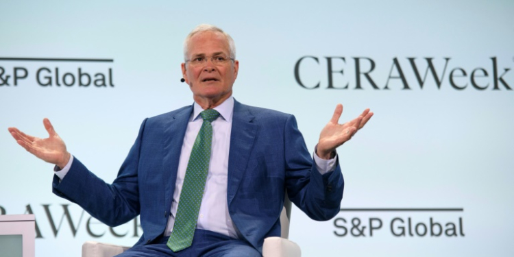 Exxon Mobil Chairman & CEO Darren Woods said he challenged the Chevron-Hess deal over Guyana because it 'diminishes an element of value to ExxonMobil'. ©AFP