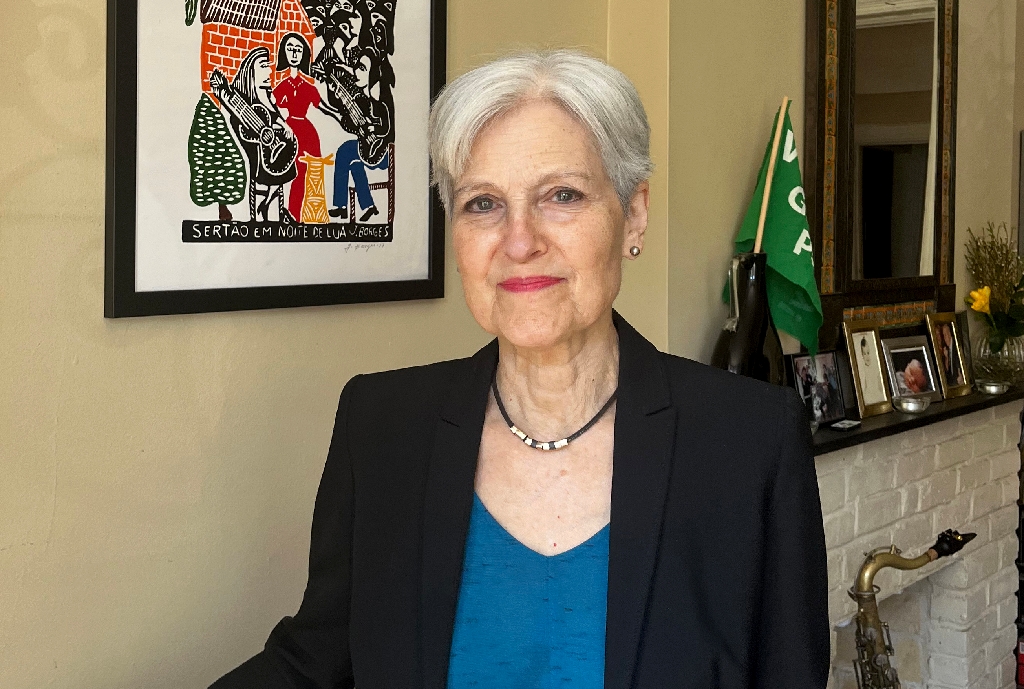 US Green Party presidential hopeful Jill Stein poses in New York on April 15, 2024 / ©AFP